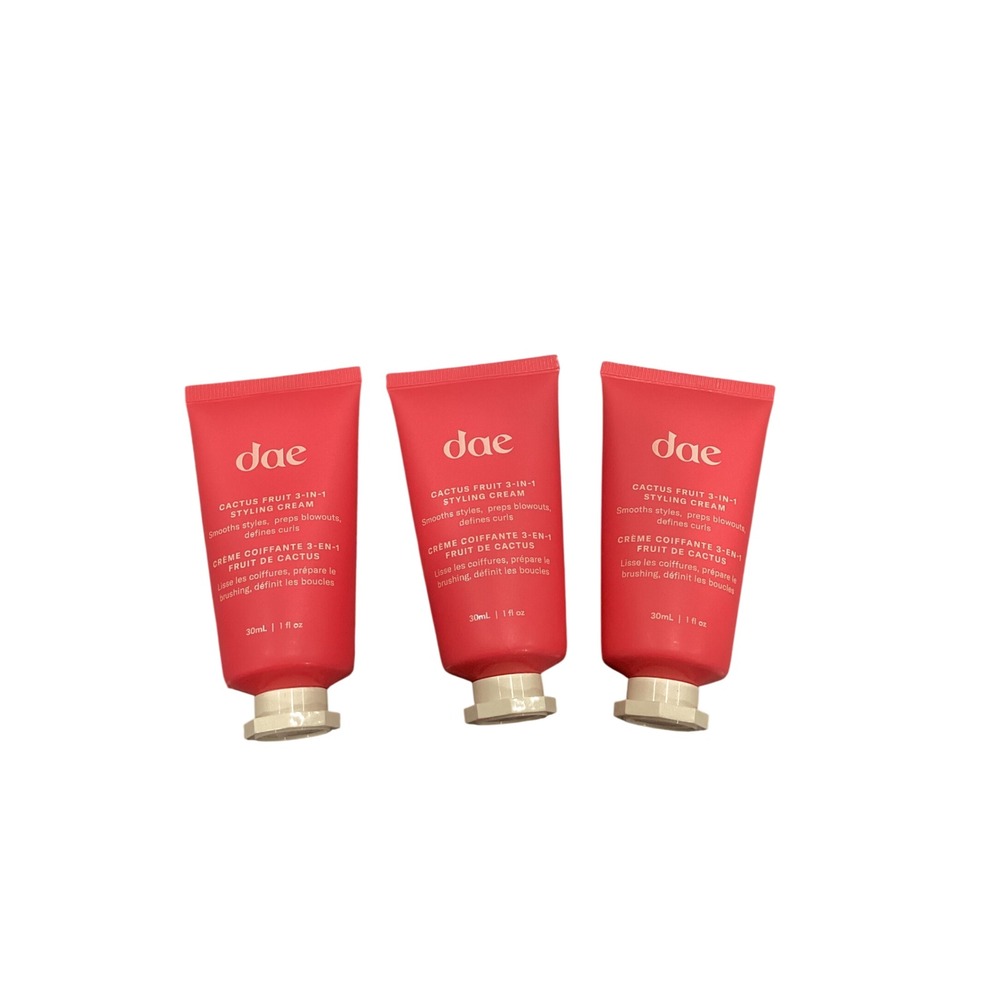 Dae Cactus Fruit 3-in-1 Styling Cream Travel Size 1oz 30ml Lot of 3 Tubes